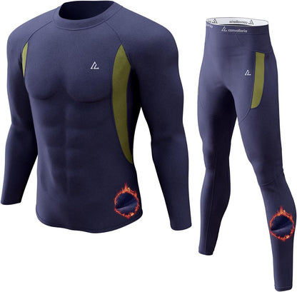 CL convallaria Thermal Underwear Long Johns Set Mens Winter Gift Hunting Gear Sport Base Layer Bottom Top - Colors B
