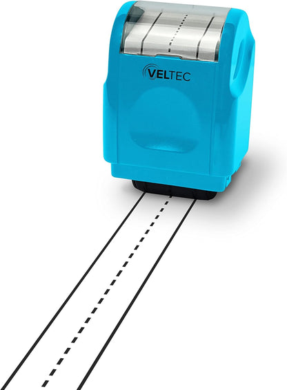 Veltec Dashed Handwriting Lines Practice Roller Stamp for Kids, Parents and Teachers (Black)