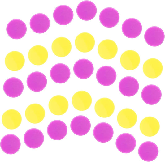 BESPORTBLE 200pcs Colored Counting Chips Round Discs for Games Educational Tools and Party Supplies for Math Practice Classroom Activities and Family Fun Assorted Solid Colors