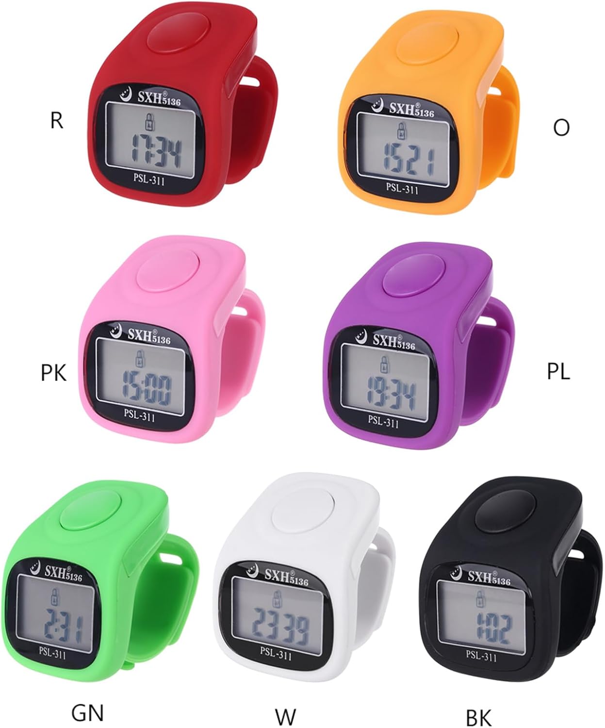 Finger Counters 6 Digital LED Electronic Finger Counter Mechanical Manual Clicker Number Lap Counter Remind Counter Assault Bear Keg