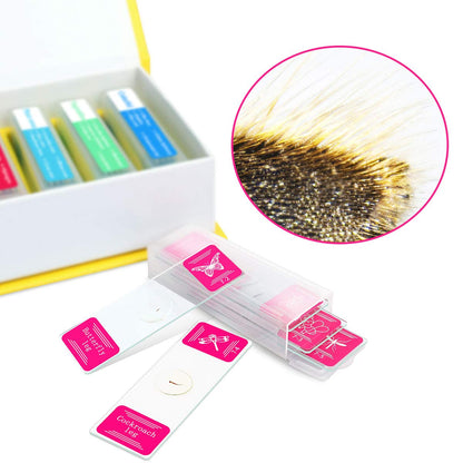Prepared Microscope Slides for Kids, 48pcs Plastic Animals Insects Plants Flowers Sample Specimens for Students Children Homeschooling Biology Science Programs