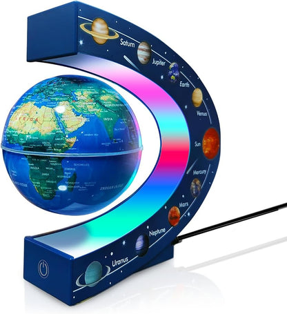 Magnetic Levitating Floating Globe with LED Lights, Cool Tech Gadgets Gifts World Globe Lamp for Men Father Teenage Boys Girls, Birthday Gifts Office Home Desk Decor Display