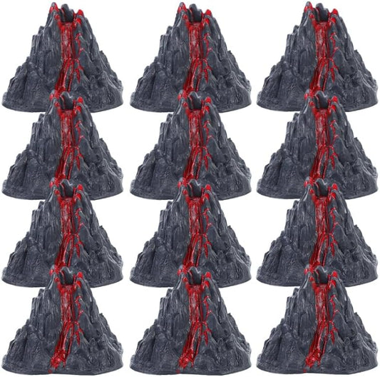 MERRYHAPY Realistic Mini Volcano Model with Erupting Lava Effect for Kids Science Experiments Classroom Demonstrations and Desktop Volcano Decoration 3.14X2.75X2.36In