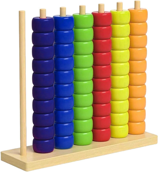 2026 Trendy Color Matching Stacking Puzzle Game - Fast Pattern Challenge Ring Stack Puzzle for 2 Players - Competitive Tabletop Brain Teaser for Family Game Night (1 Pack)