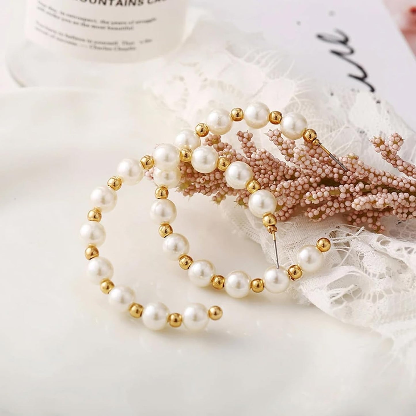 Hpebl 2136PCS Beads for Bracelets Pearl Bracelet Making Kit Friendship Bracelet Kits Bracelet Bead Kits Small Pearl Bead and Gold Beads Beading Kit for Bracelets Jewelry Making Kit