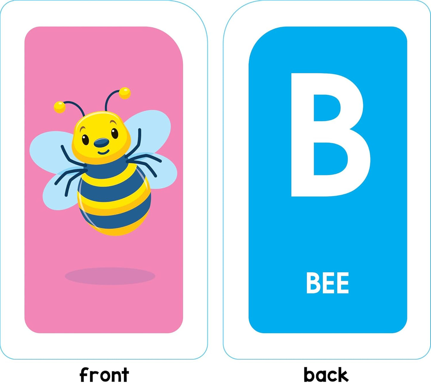School Zone Alphabet Flash Cards: 56 Cards, Toddler, Preschool, Learn the ABC's, Letters, Phonics, Colorful & Fun Learning, Ages 3+