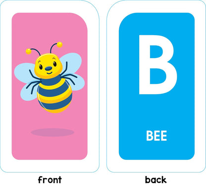 School Zone Alphabet Flash Cards: 56 Cards, Toddler, Preschool, Learn the ABC's, Letters, Phonics, Colorful & Fun Learning, Ages 3+