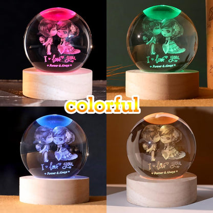 3D Solar System Crystal Ball Space Lover Model Themed Gifts 3D Planets Glass Ball 60mm Decorative Sphere Decor Astronomy Birthday Gift