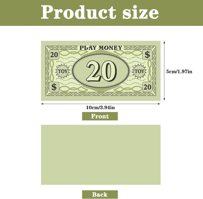Sotiff 800 Pieces Replacement Play Money Set Prop Money Game Money Play Money for Kids Board Games 8 Denominations: $1000, $500, $100$, $50, $20, $10,$5, $1