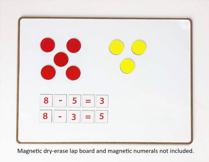 Dowling Magnets Magnetic Two-Color Counters (Red/Yellow, 1 inch Diameter Each), Set of 200. Item 732190. Counters for Kids Math/Math Counters for Kids/Magnetic Math Manipulatives/Montessori Math