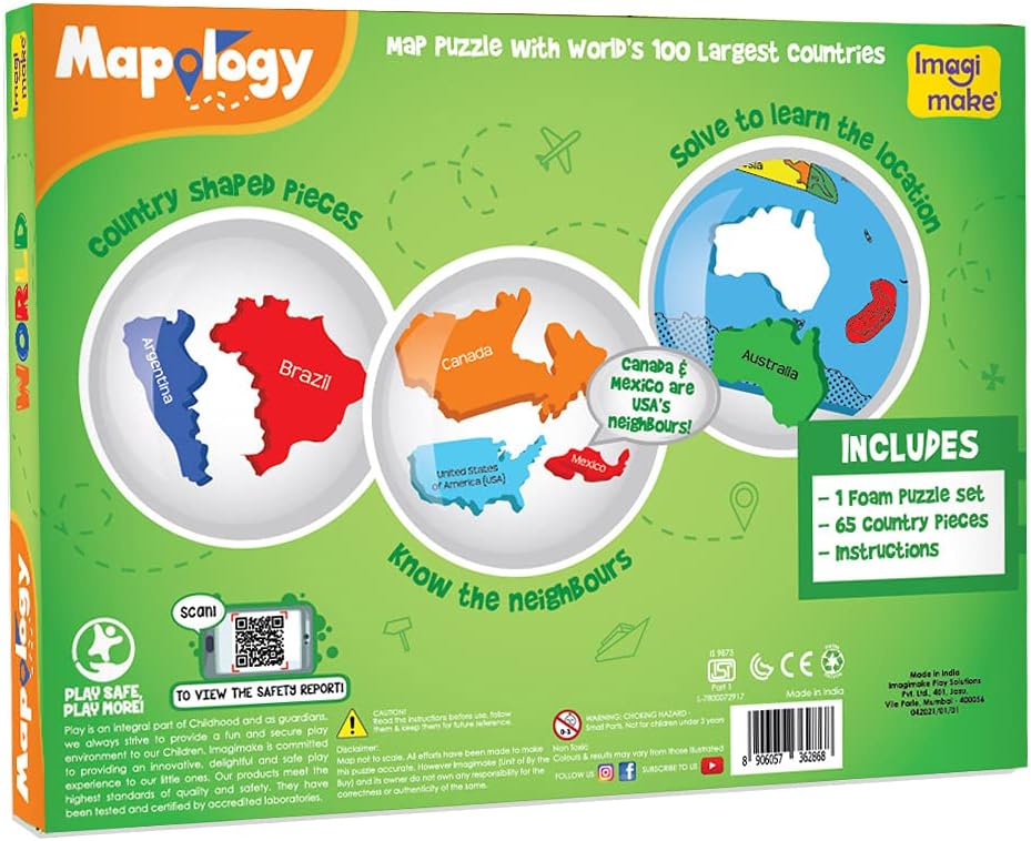 Imagimake Mapology Solar System for Kids | Educational Toys for Kids 5-7 | Space Toys | Puzzles for Boys & Girls Ages 4-8 | 6 Year Old Boy Gifts & Girl Gifts