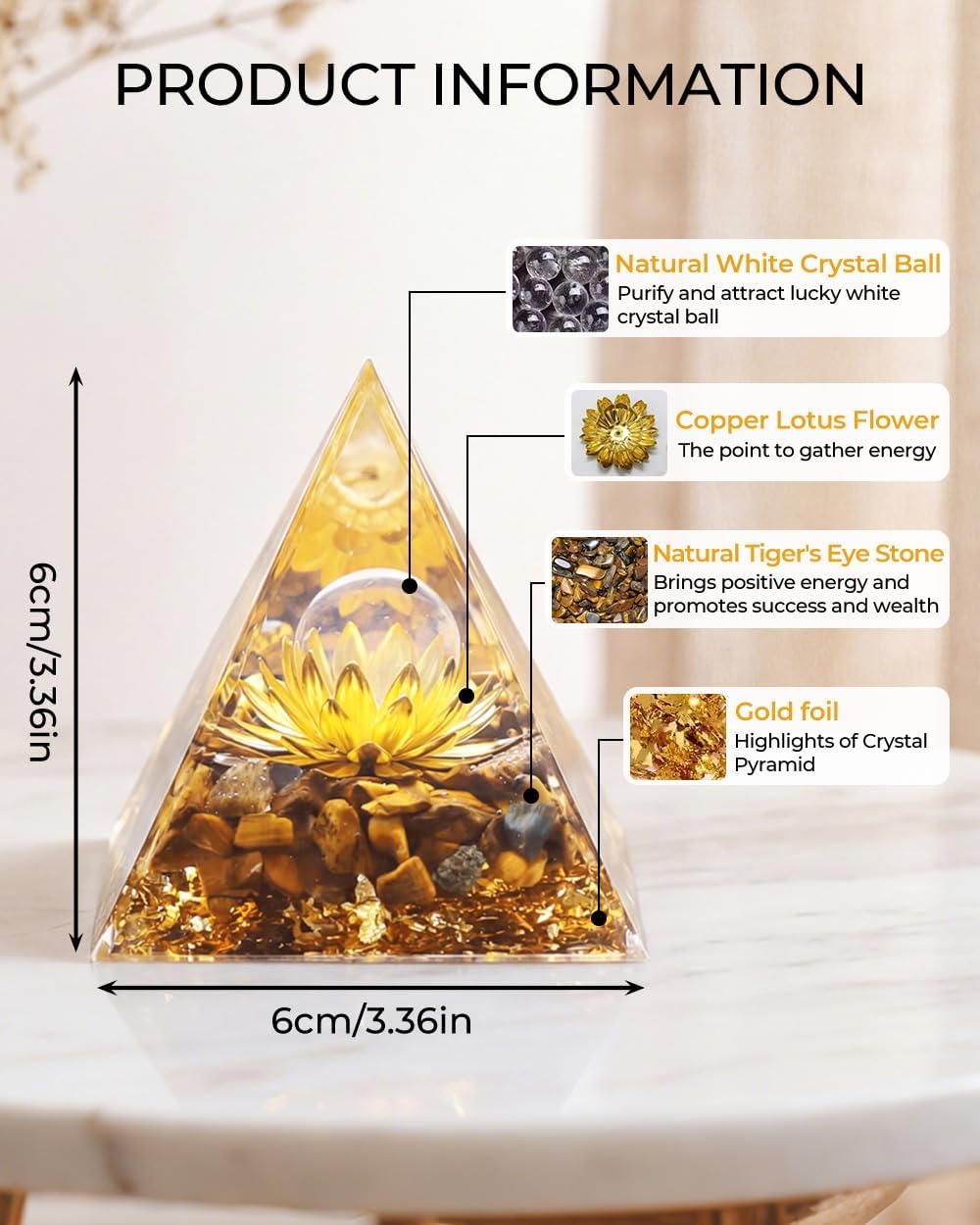 Crystals and Healing Stones, 9 Pcs Healing Crystals Set, 7 Chakra Crystal Stones Set Real Natural Selenite Pyramid Reiki Raw Rock Energy Protection Meditation with Wooden Box, Crystal Gifts for Women
