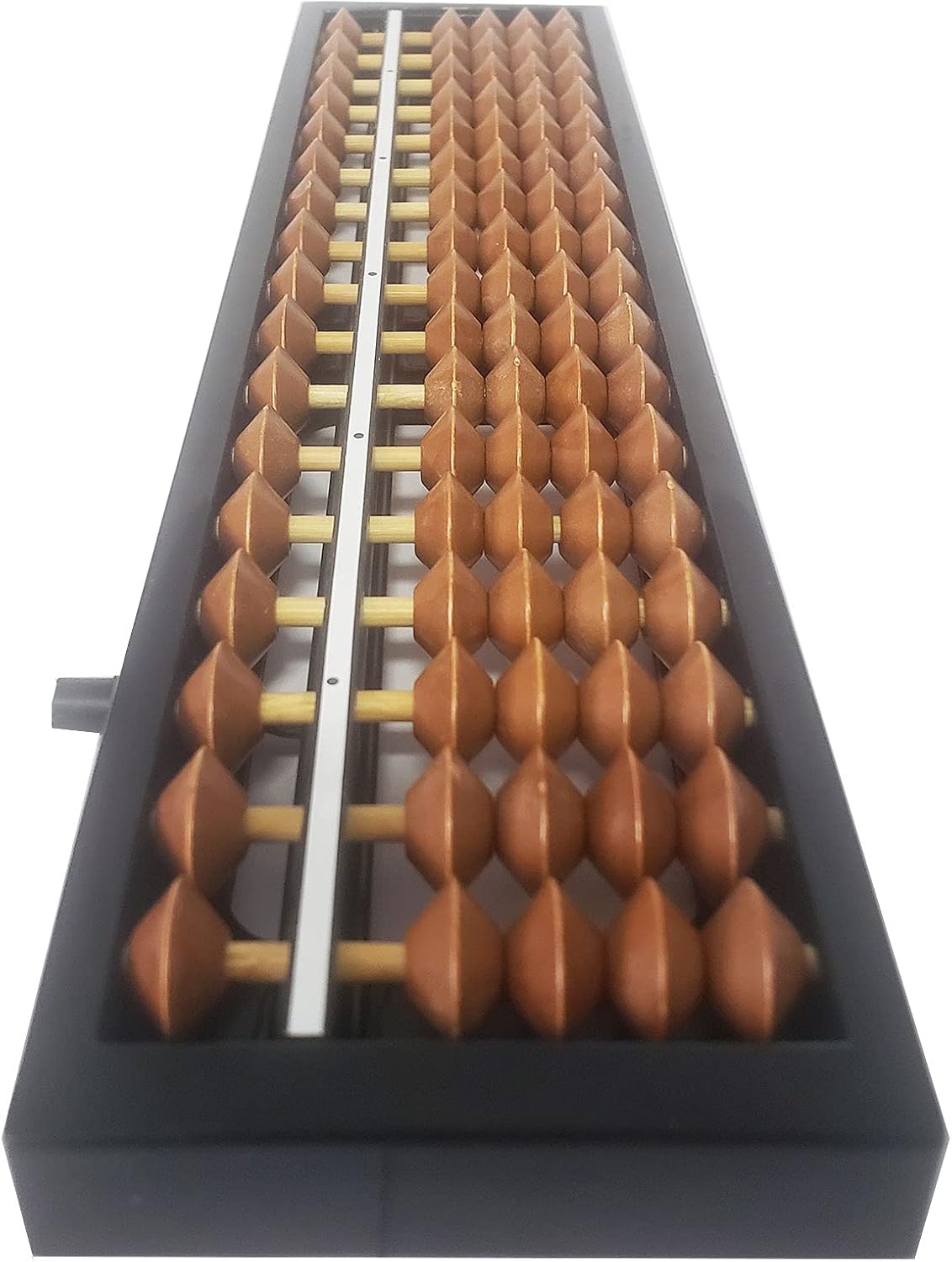 Digit Standard Abacus Soroban Professional 17 Column (10.2 inch) Math Abacus, Math Calculating Tool with Reset Button for Adults Kids (Brown)
