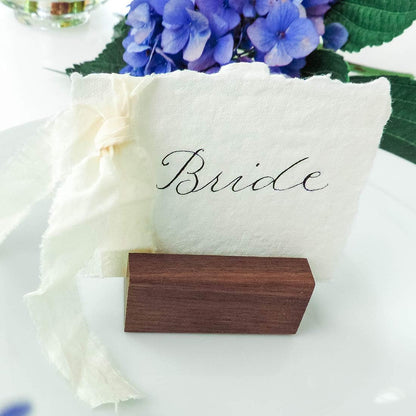 UNIQOOO 10 Pack 4" Gold Birch Wood Stands for Wedding Acrylic Sign, Wood Table Number Holders for 1/8 Thick Acrylic Sheets | Wedding Display Stand, Card Holder for Bar Menu, Retail Sign, Party