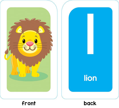 School Zone Alphabet Flash Cards: 56 Cards, Toddler, Preschool, Learn the ABC's, Letters, Phonics, Colorful & Fun Learning, Ages 3+