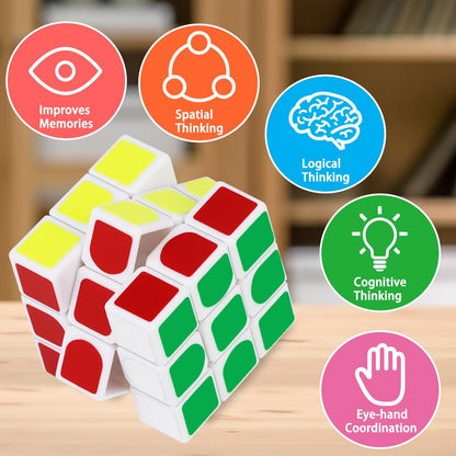 Mini Cube Puzzle Party Favors for Kids: 28 Pack 1.18in 3x3 Magic Cube School Rewards & Classroom Prize for Students - Birthday Valentines Easter Stress Relief Toys Goody Bag Filler Gifts