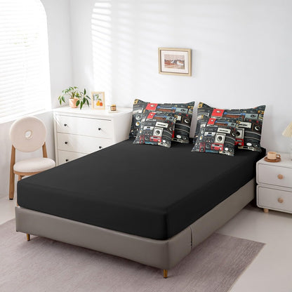 Erosebridal Chemical Equation Bed in a Bag Queen Comforter Set 7 Piece,Chemistry Bedding Sets Science Students Learning Gift Sheet Set with Comforter,Molecular Formula Education Bed Set - Colors B