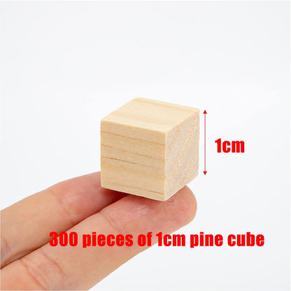 Wood Blocks for Crafts, Unfinished Wood Cubes, 2 Inch Natural Wooden Blocks, Pack of 8 Wood Square Blocks, Wooden Cubes for Arts and Crafts and DIY Projects