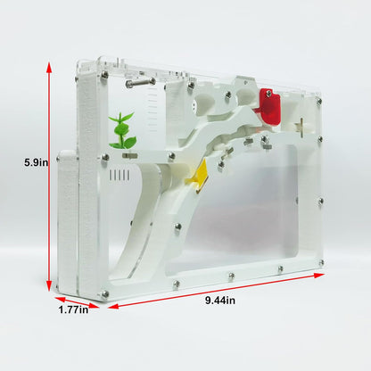 EXBEPE Sand Ant Farm Castle Ant Colony Ecosystem Science Educational Gift Live Ant Habitat to Study Insect Behavior