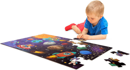 B. toys – Under The Sea Floor Puzzle – Kids Puzzles Jigsaw Puzzles – 48 Pieces Kids Puzzle with Ocean Animals – Educational 24 x 36-Inch Learning Toy for 3+ Years – Colorful Marine Life Adventure-Inch