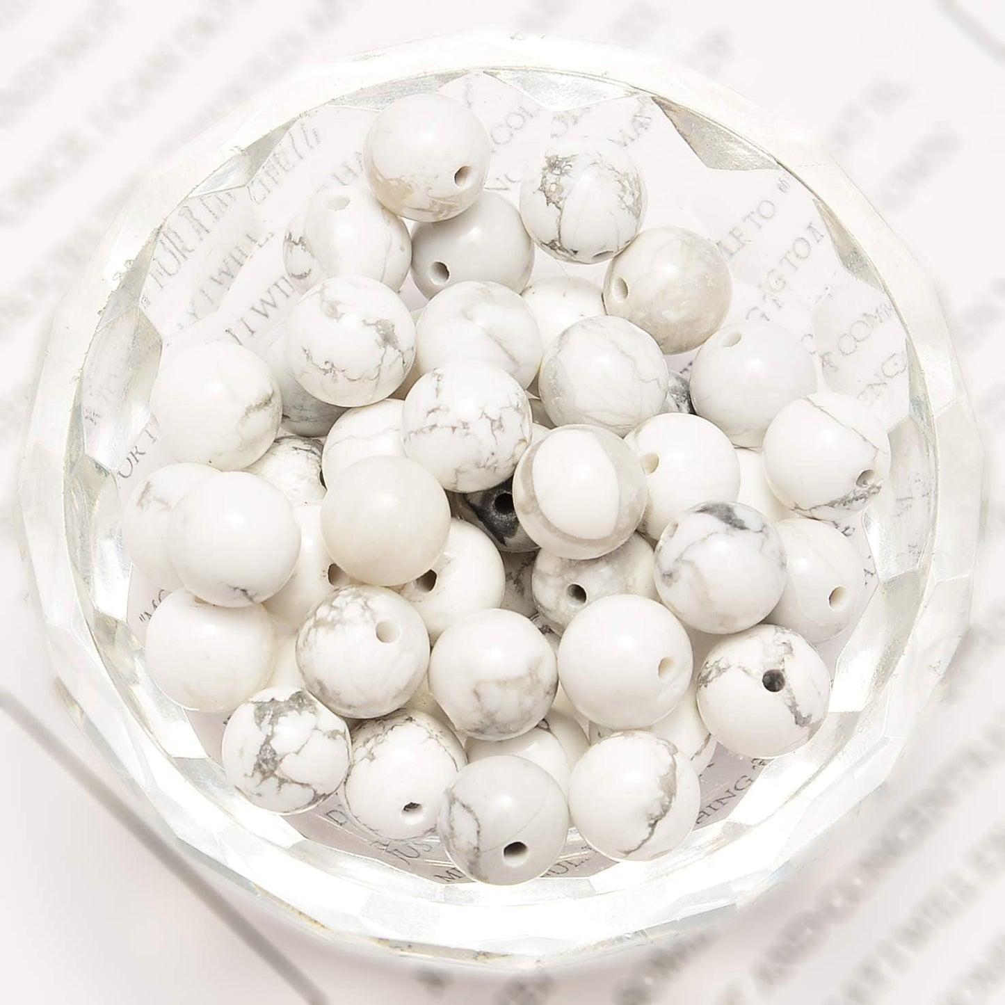 NCB 100pcs Original Natural Stone Beads Gemstone Round Loose Beads 6mm 8mm 10mm (Blue Aventurine, 6mm 100Beads) - Colors A