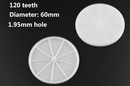 200pcs 0.5 Mold Plastic Motor Gears Small Set Plastic Crown Gear Single Double Reduction Gear Worm Gear Electric Motor