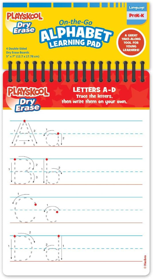 Bulk Write and Wipe Learning Boards Pre K Kindergarten - 24 Dry Erase Alphabet Numbers Handwriting Bundle Tracing Spiral Practice Boards 7"x5" | Playskool Classroom Supplies