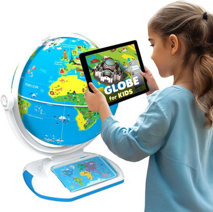 PlayShifu Globe for Kids– Orboot Earth: Interactive Kids Globe with 1000+ Facts on Animals, Places & Monuments | Tech-Powered Learning Toy & STEM Gift for Kids Ages 4–10