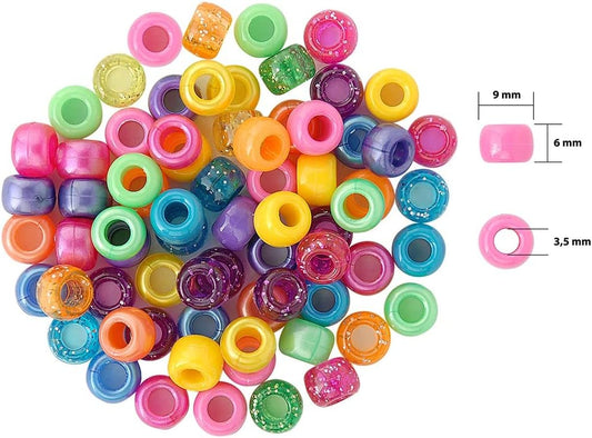 Beadery B6262 The Sparkles Pony Bead Box - approximately 2300 beads