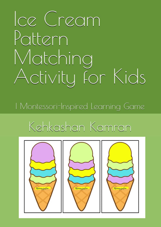 Ice Cream Pattern Matching Activity for Kids: | Montessori-Inspired Learning Game