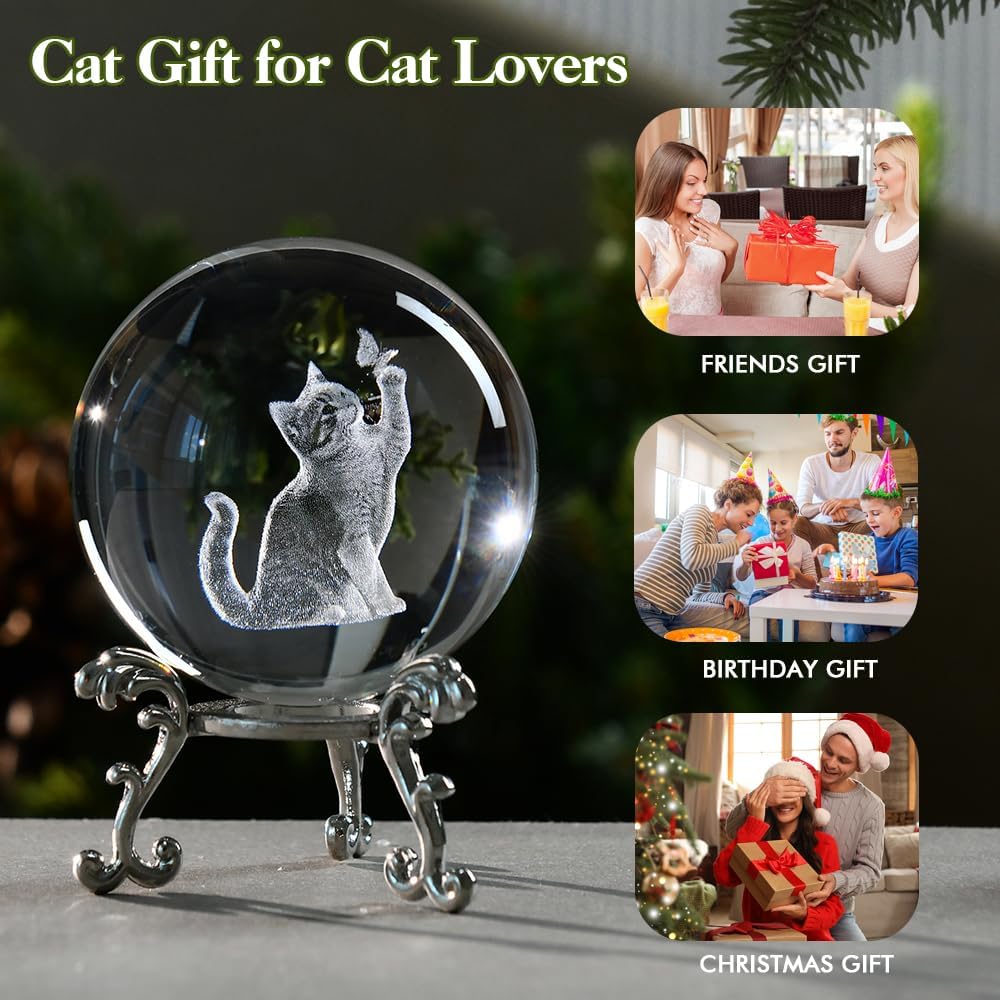 3D Solar System Crystal Ball Universe Gifts 60mm Glass Astronomy Globe Decor Science Planets Model Gift Space Themed Gifts for Space Enthusiasts and Model Collectors