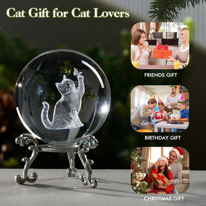 3D Solar System Crystal Ball Universe Gifts 60mm Glass Astronomy Globe Decor Science Planets Model Gift Space Themed Gifts for Space Enthusiasts and Model Collectors