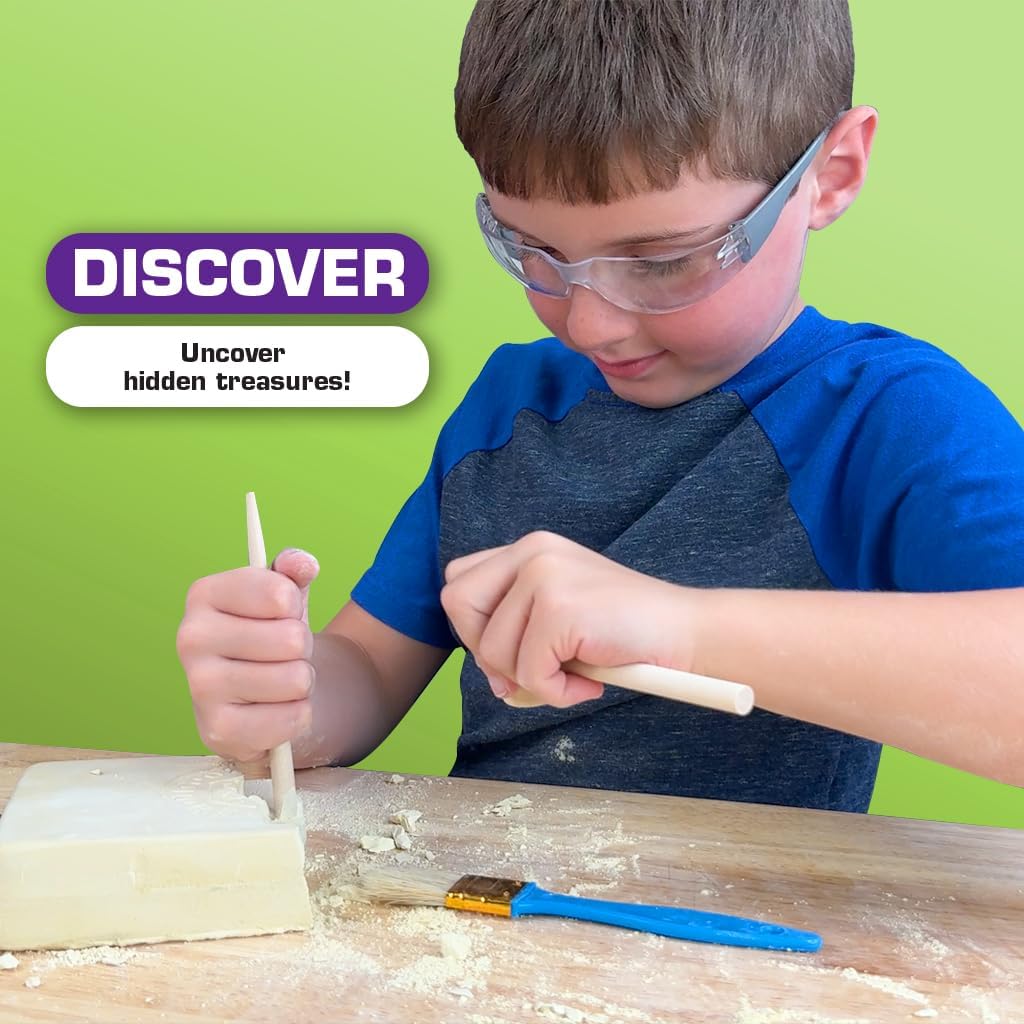ArtSkills Epic Lab Gem Discovery, Gemstone Dig Kit for Kids, Science Kit for Kids with 10 Real Gemstones for Boys and Girls