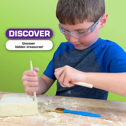 ArtSkills Epic Lab Gem Discovery, Gemstone Dig Kit for Kids, Science Kit for Kids with 10 Real Gemstones for Boys and Girls