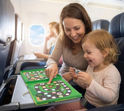 TRAVOFUN Magnetic Fishing Game Book - Travel Toys for Toddlers 3-5 - Car Road Trip Essentials & Airplane Activities for Kids - Montessori Learning Gift with 2 Poles & 27 Ocean Fish (Quiet & Portable)