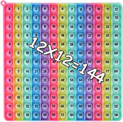 12 Multiplication Table Learning Workbook P00P Fidget Multiplication Game 12x12 Table Math Games Digital Table Toy, Fidget Learning Game Toy Relieves Stress, Creates Various Math Operations