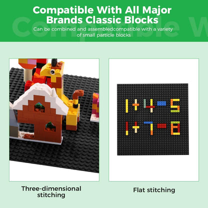 Classic Baseplates Building Plates-10" x 10" Building Boards,100% Compatible with All Major Brands and Activity Table, Creative Platforms Mats for Toy Bricks (Sand, 8 Pack)