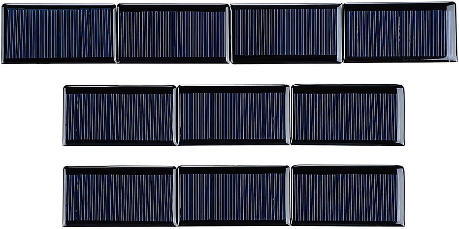 SUNYIMA 5V 60mA Epoxy Polycrystalline Solar Panel Cells for Battery Charger DIY System Kits 68mmx37mm / 2.67"x1.45"