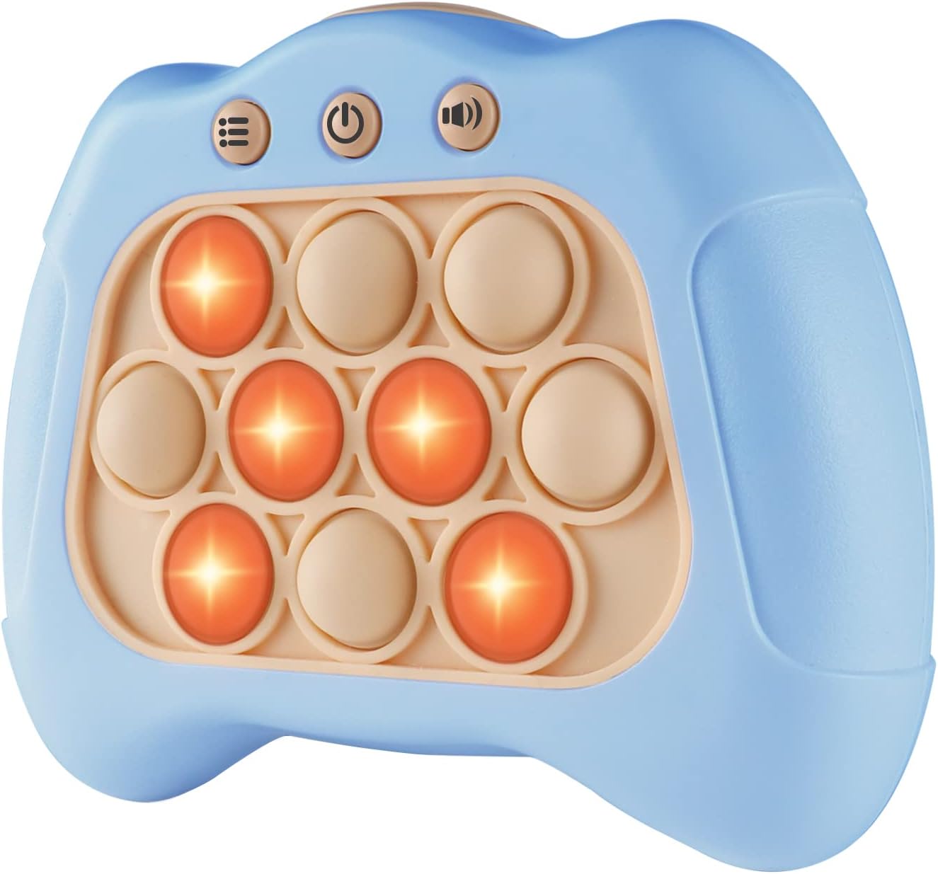 Intoypad Pop The Target! Handheld Speed Push Game Machine: A Fun Multiplayer Game for Family. Sensory Fidget Toy Christmas Toys Gifts for 6 7 8 9 10 11 12 Years Old Kids Road Trip Car Games Light Blue