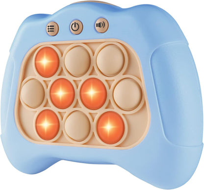 Intoypad Pop The Target! Handheld Speed Push Game Machine: A Fun Multiplayer Game for Family. Sensory Fidget Toy Christmas Toys Gifts for 6 7 8 9 10 11 12 Years Old Kids Road Trip Car Games Light Blue