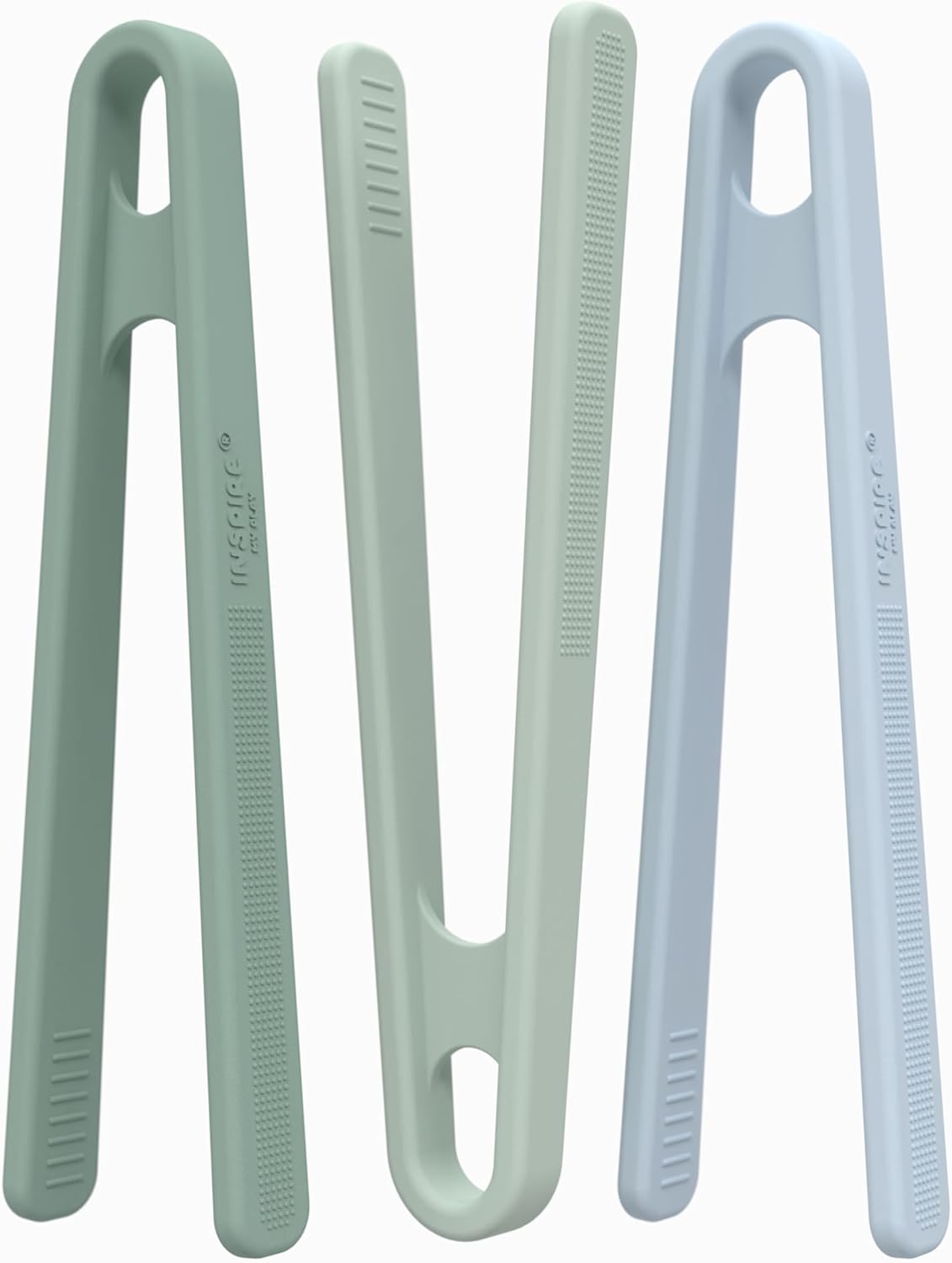 Inspire My Play 3 x Green Silicone Mini Tongs for Kids - Kids Tweezers for Fine Motor - Small Toddler Tongs - Child Sensory Toys and Accessories