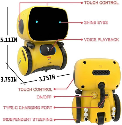 98K Kids Robot Toys for Girls and Boys, Touch and Voice Control Robots Interactive Smart Talking Robots Intelligent Partner and Teacher with Singing, Dancing, STEM Toy Gifts for Kid Age 3 and Up