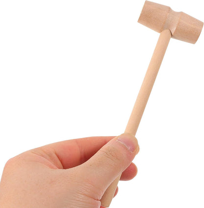 Vaguelly Dinosaur Digging Tools Toy Set with Wooden Hammer Chisel Brush - Educational Stem Excavation Kit for Kids Ages 4-12 Creative Learning Science Accessories