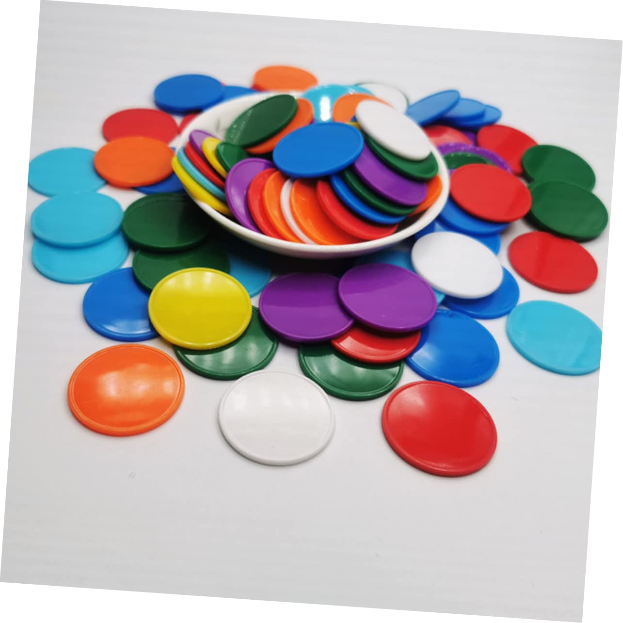 DOITOOL 300pcs Colorful Counting Chips for Math Learning Counters Teaching Supplies for Boys and Girls for Cognitive Development and Classroom Activities