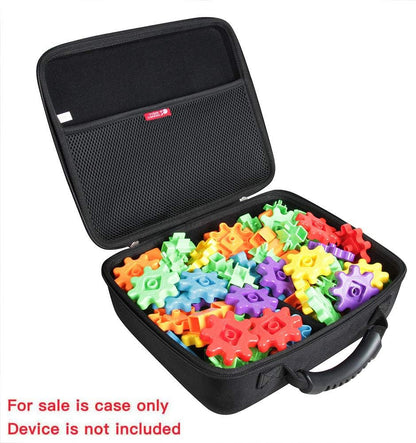 Hermitshell Travel Case for Learning Resources Gears Deluxe Building Set 100 Pieces (Black)