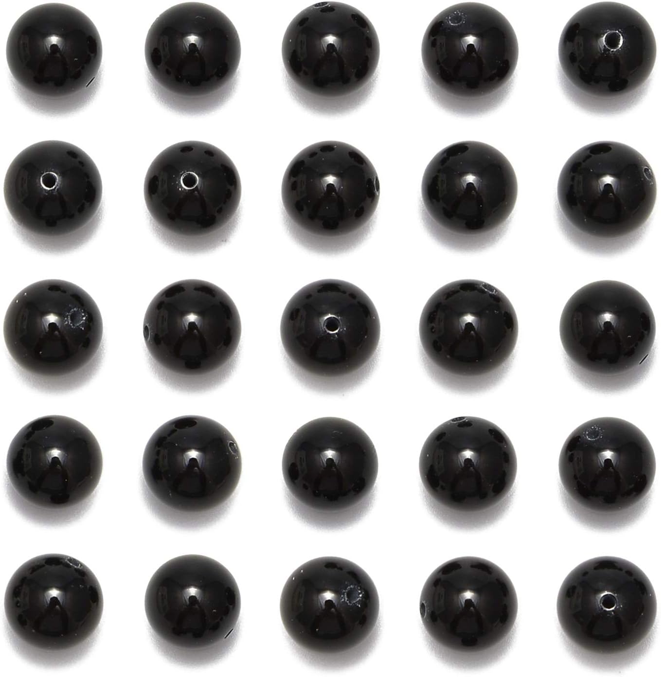 NCB 100pcs Original Natural Stone Beads Gemstone Round Loose Beads 6mm 8mm 10mm (Blue Aventurine, 6mm 100Beads) - Colors B