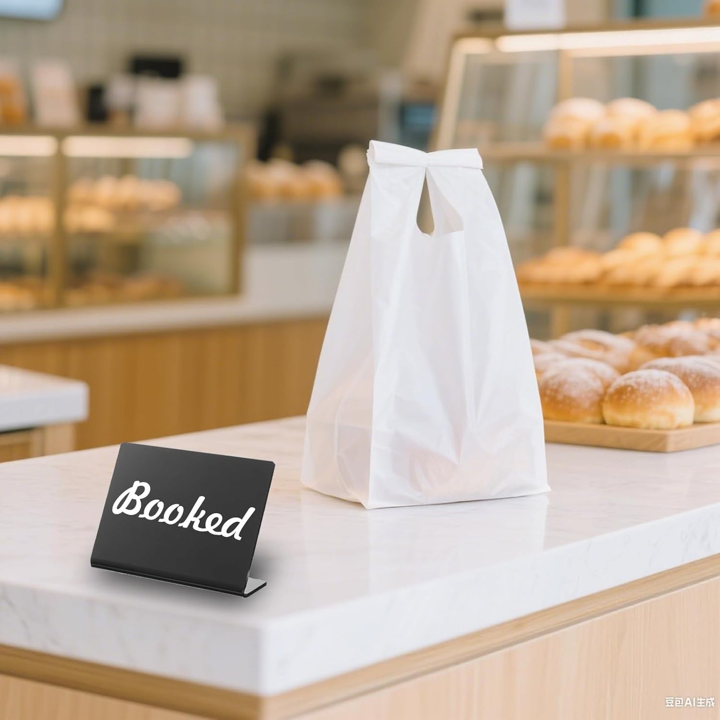 20 Pack 4"x3" V-Shaped Mini Chalkboard Signs, Self-Standing Tabletop Food Labels for Wedding, Bakery, Buffet, Easy to Write & Wipe Off, Includes 7 Color Chalk Markers, Cleaning Cloth