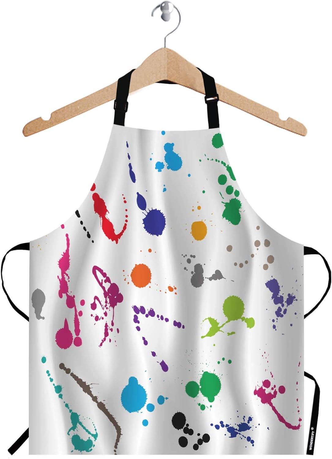 WONDERTIFY Science Education Sketch Apron,Laboratory Chemistry Book Equation Loupe Beaker Flask Glass Bib Apron with Adjustable Neck for Men Women,Suitable for Kitchen Cooking Chef Grill Bistro Apron