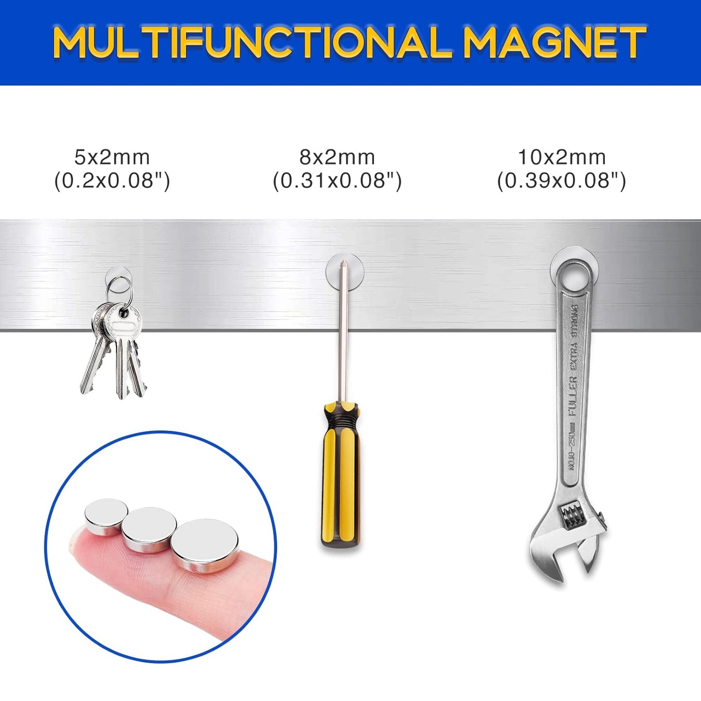 320Pcs Small Neodymium Magnets, 6x2mm Small Rare Earth Magnet Mini Magnets for Whiteboard, Office, School, STEM Measurement Kit, 3D Printing,Science Experiments