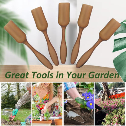 10Pcs Colorful Plastic Mini Gardening Shovel Spoons Soil Scoops, Succulent Sand Scoops/Cultivation Digging Transplanting Tools for Succulents Potted Flowers (Multicolor)